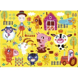 Mlkekarton Puslespil: Dyr p Bondegrden