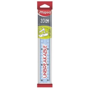 Maped Lineal Study 20cm Unbreakable Clear
