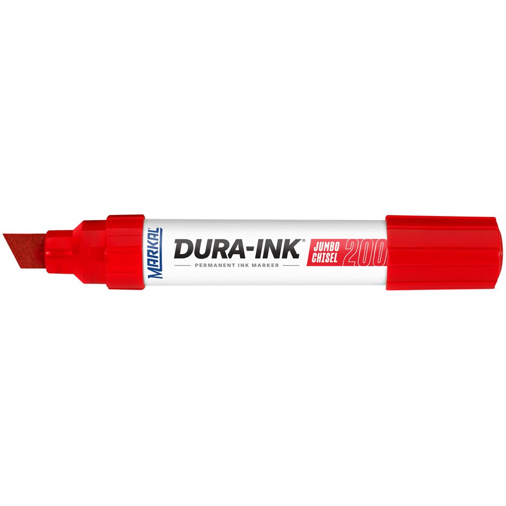 Markal Dura Ink Jumbo Chisel 200 Red