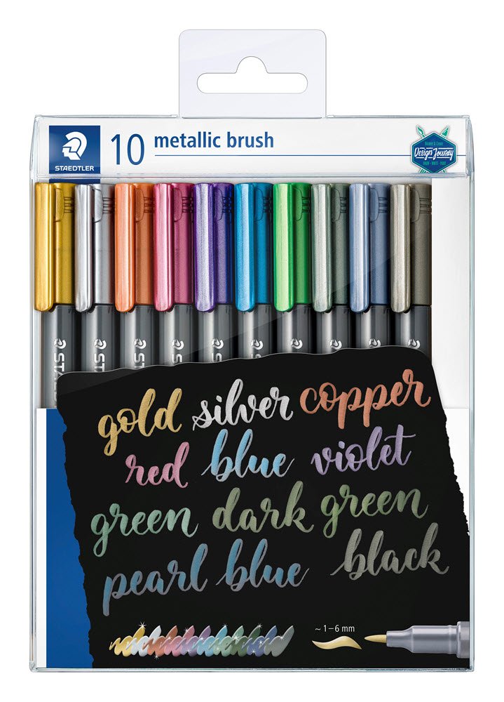 Staedtler Marker Brush Metalic 10 stk.