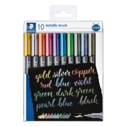 Staedtler Marker Brush Metalic 10 stk.