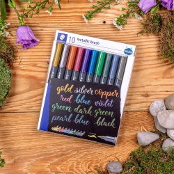 Staedtler Marker Brush Metalic 10 stk.