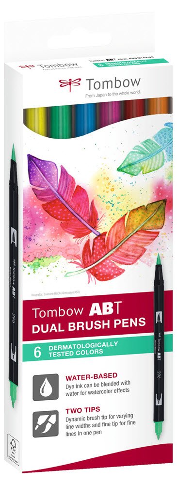 Marker Tombow ABT Dual Brush 6C-3 Tattoos carton