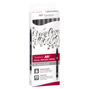 Marker Tombow ABT Dual Brush 6C-6 Grey colors