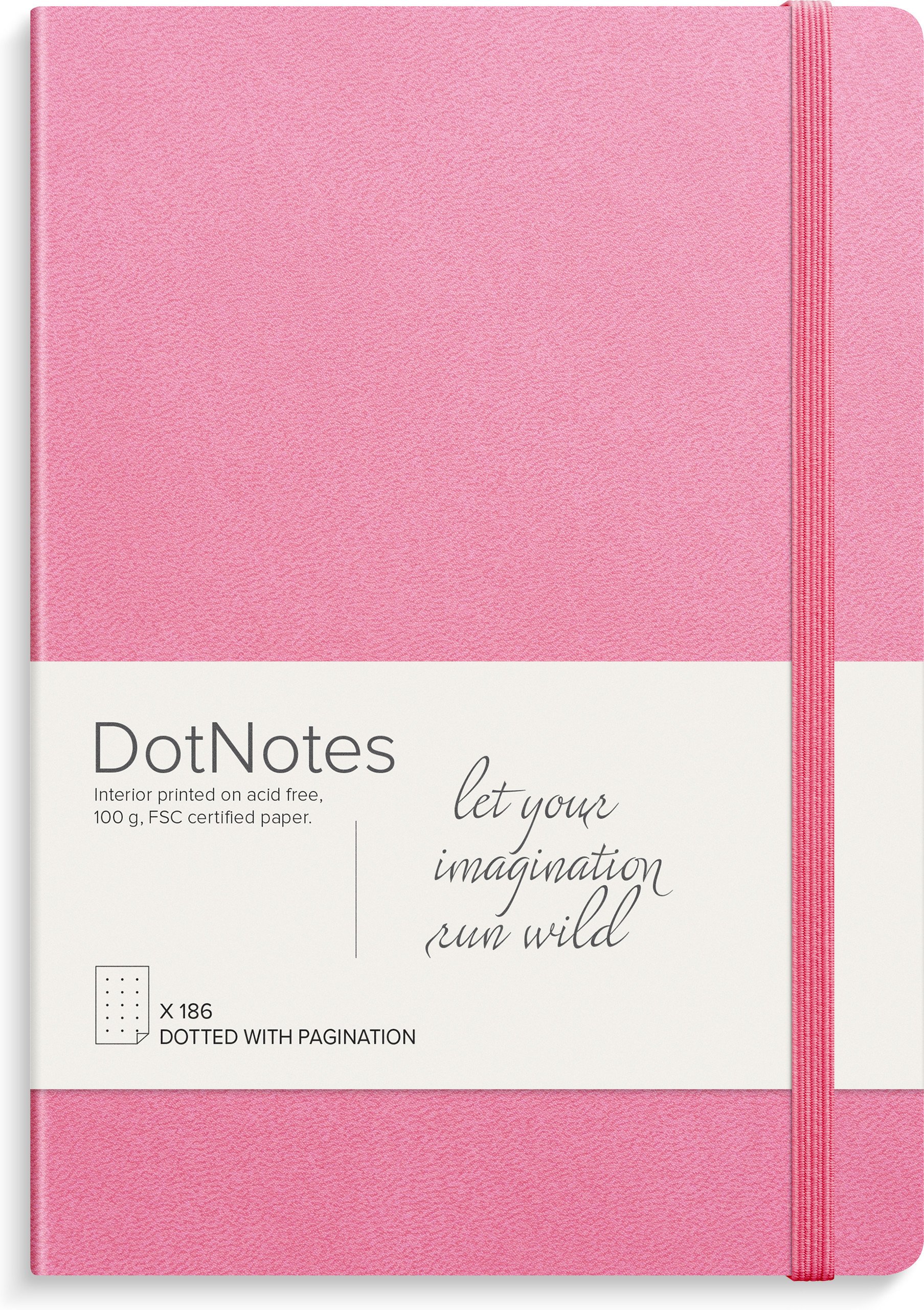 Mayland Dot Notes A5 Pink 250ark