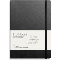 Mayland Dot Notes A5 Sort 250ark