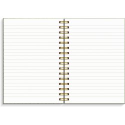 Mayland Notesbog med Spiral Lin A5 Art Deco