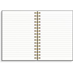 Mayland Notesbog med Spiral Lin A5 Sort