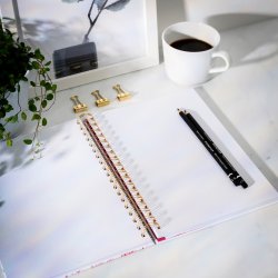 Mayland Spiralbog Dots m/ Blomster B5