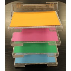 Metal Brevbakkestativ M. 4 bakker tvrformat