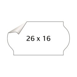 Meto etiket aftag 26x16 hvid (36rl/1200)