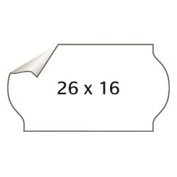 Meto etiket aftag 26x16 hvid (6rl/1200)