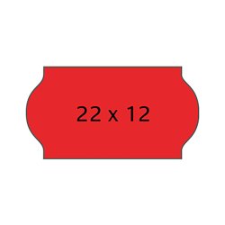 Meto etiket perm 22x12 rd (7rl/1500)