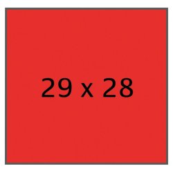 Meto etiket perm 29x28 rd (30rl/700)