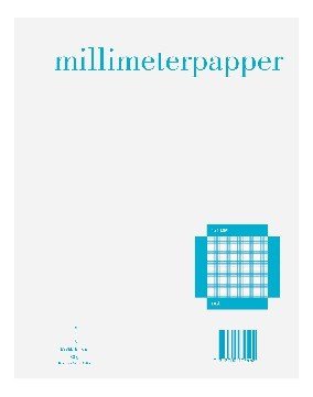 Millimeterpapir A4 1x1mm bl 50 ark