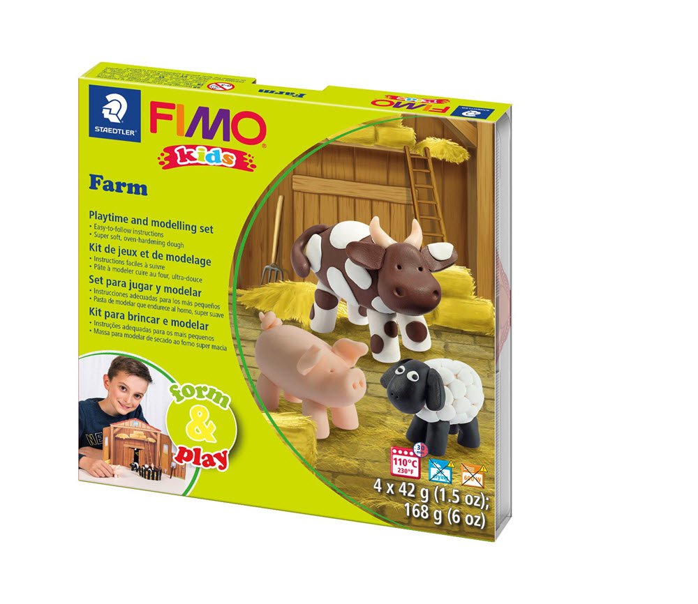 Modeller Fimo Kids Bondegrd 4x42g (4)