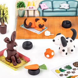 Modeller Fimo Kids Kledyr 4x42g (4)