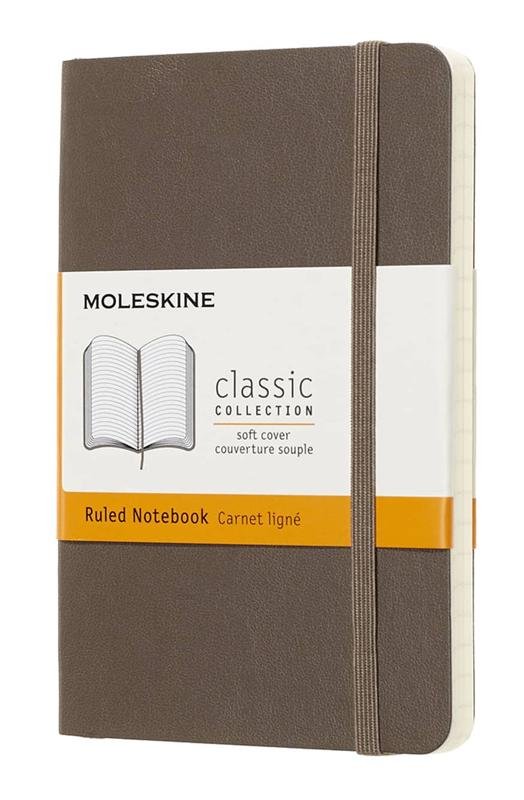 Mole Notebook Pocket soft Jordbrun Lin