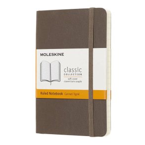 Mole Notebook Pocket soft Jordbrun Lin