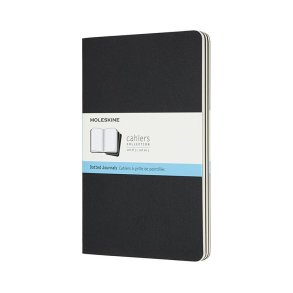 Moleskine Cahier Dot Larger Sort 3stk