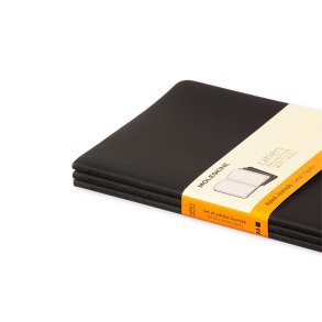 Moleskine Cahier large linieret sort