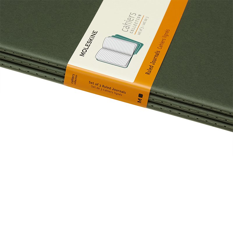 Moleskine Cahier Lin XL Grn