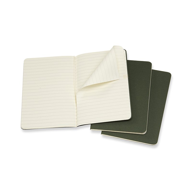 Moleskine cahier linieret pocket fyrgrn