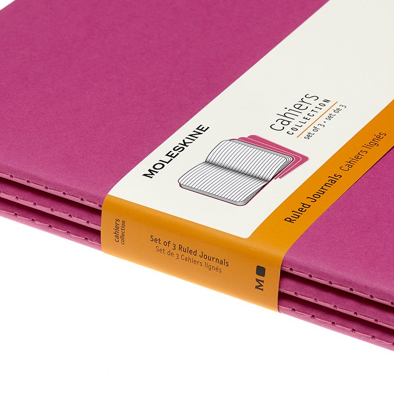 Moleskine cahier XL Lin Pink