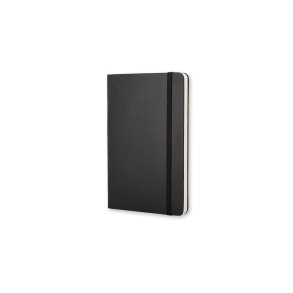 Moleskine classic hard pocket ulinieret sort