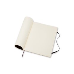 Moleskine Classic soft X-large ulinieret sort
