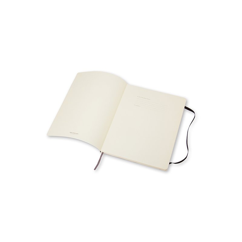 Moleskine Soft Linieret XL Sort