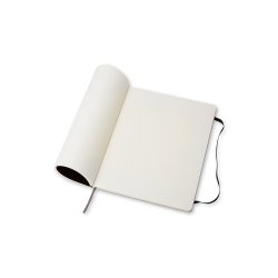 Moleskine Soft Linieret XL Sort