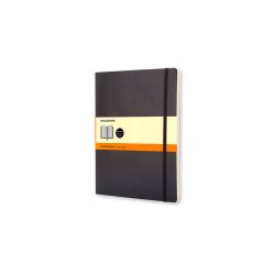 Moleskine Soft Linieret XL Sort