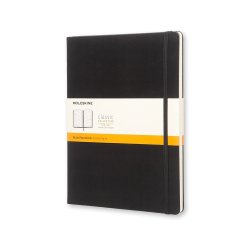 Moleskine XL HC Lin Sort