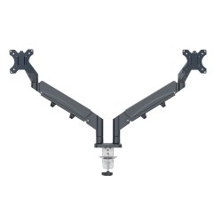 Monitor Arm Ergo Space Saving Dual, Dark Grey