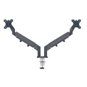 Monitor Arm Ergo Space Saving Dual, Dark Grey