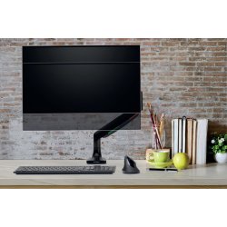 Monitor Arm Single OneTouch Adjust. Black