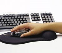 Mouse Pad w/gelsupport black