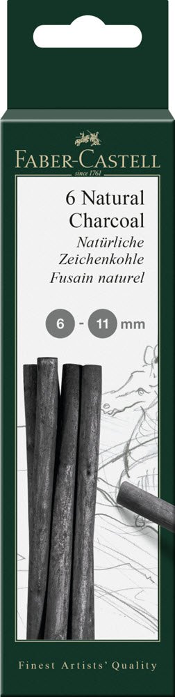 Natur tegnekul 6-11mm BK