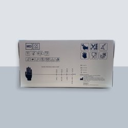 Nitrilhandsker Sort pudderfri, Large (100 stk)