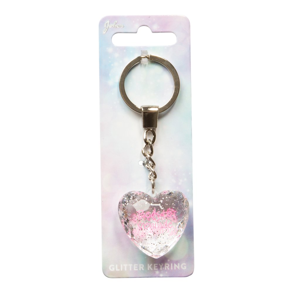 Nglering Glitter Heart Bedste Veninde Slv