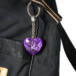 Nglering Glitter hjerte Lilla K