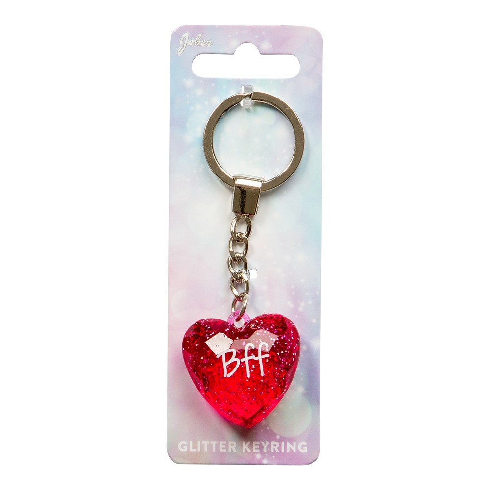 Nglering Glitter Heart BFF Pink