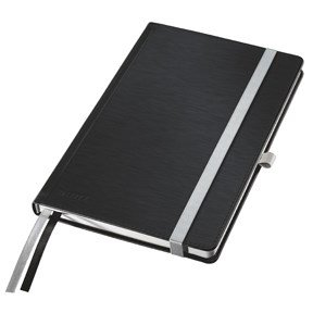 Notesblok Style A5 hard lin 80ark sort