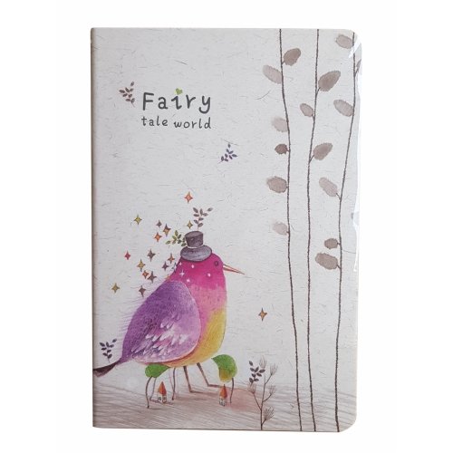 Notesbog 14x21cm Linieret Fairytale Bird