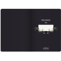 Notesbog A5 Deluxe Flower Linieret