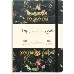 Notesbog A5 Deluxe Flower Linieret