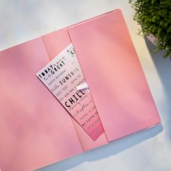 Notesbog A5 Deluxe Pink Linieret