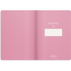 Notesbog A5 Deluxe Pink Linieret