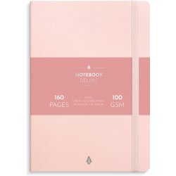 Notesbog A5 Deluxe Pink Linieret